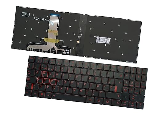 Laptop Replacement Keyboard Compatible for Lenovo Legion Y520-15IKB Y720-15IKB R720-15IKB Y530-15ICH Y540-15IRH Y540-17IRH Spanish Layout Backlit