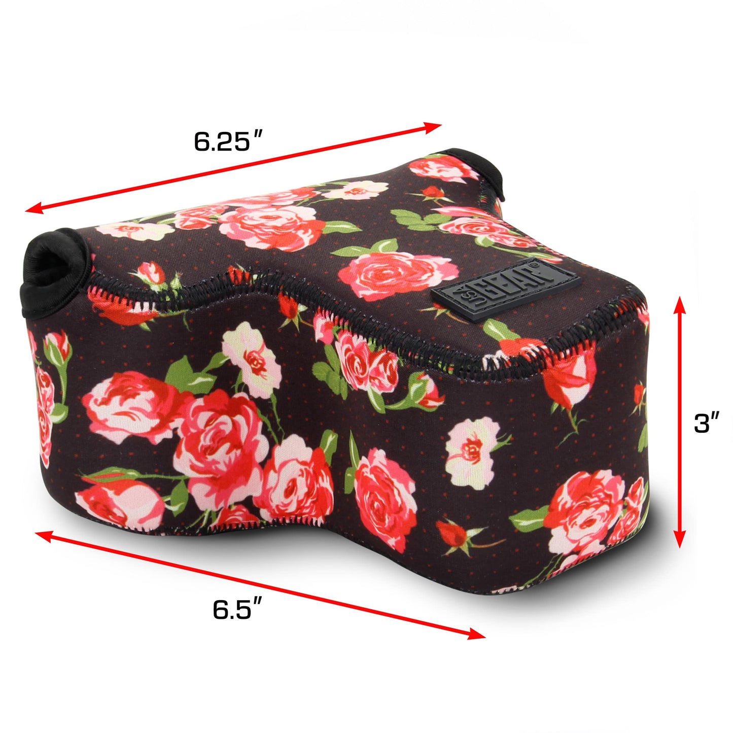 USA Gear Camera Sleeve (Medium) for Compact SLRs Compatible with Canon EOS R100 Nikon Z30 Sony ZV-E10, and more - Padded Neoprene DSLR Case