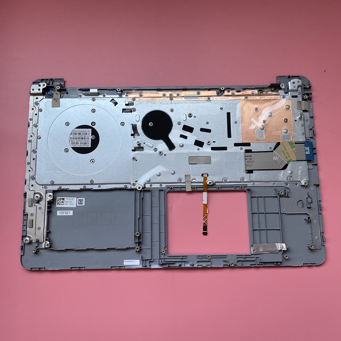 LTPRPTS Replacement for Dell 15 5565 5567 Laptop Upper Case Palmrest Backlit Keyboard Assembly Part PT1NY 0PT1NY Top Cover