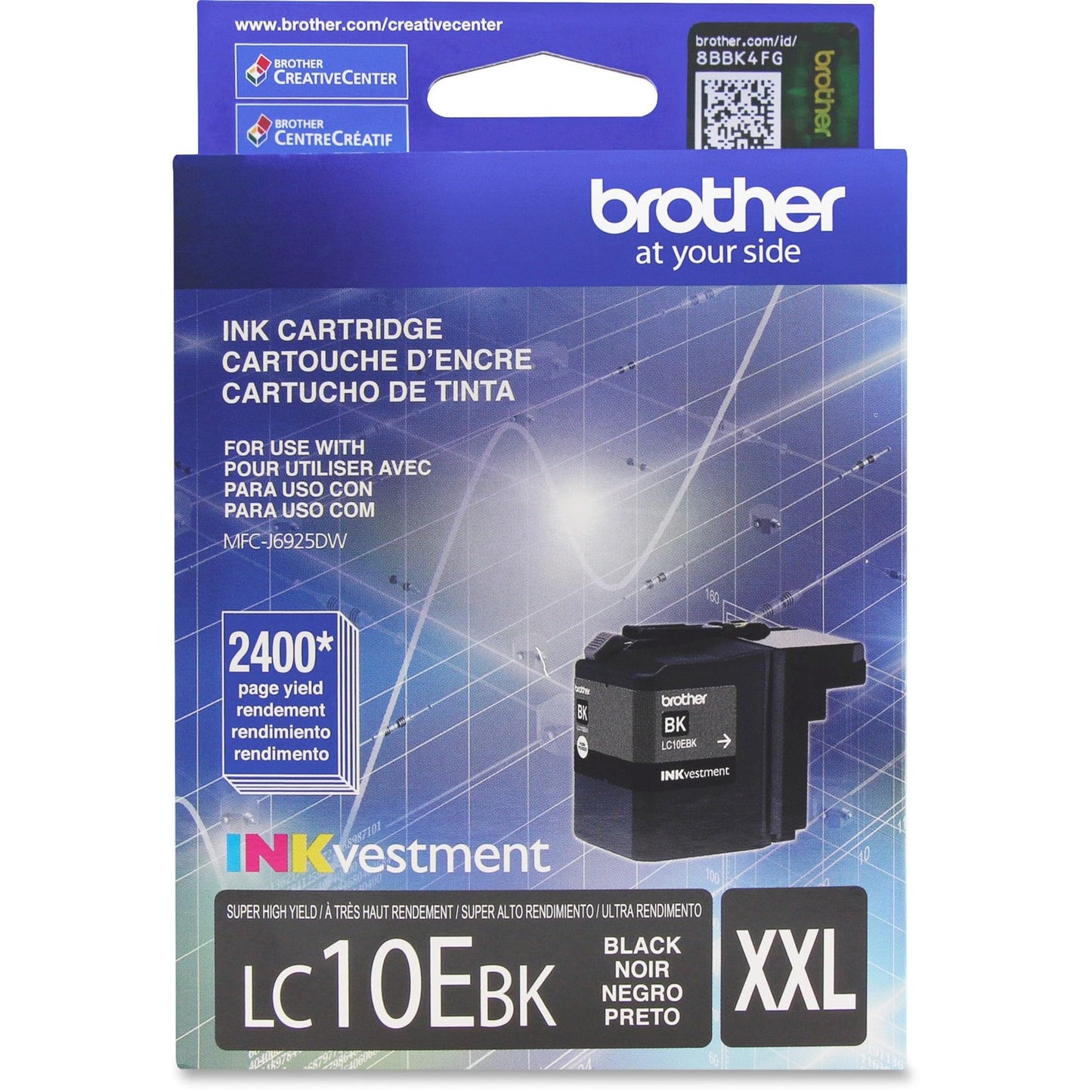 Brother Printer LC10EBK Super High Yield Black Ink Cartridge