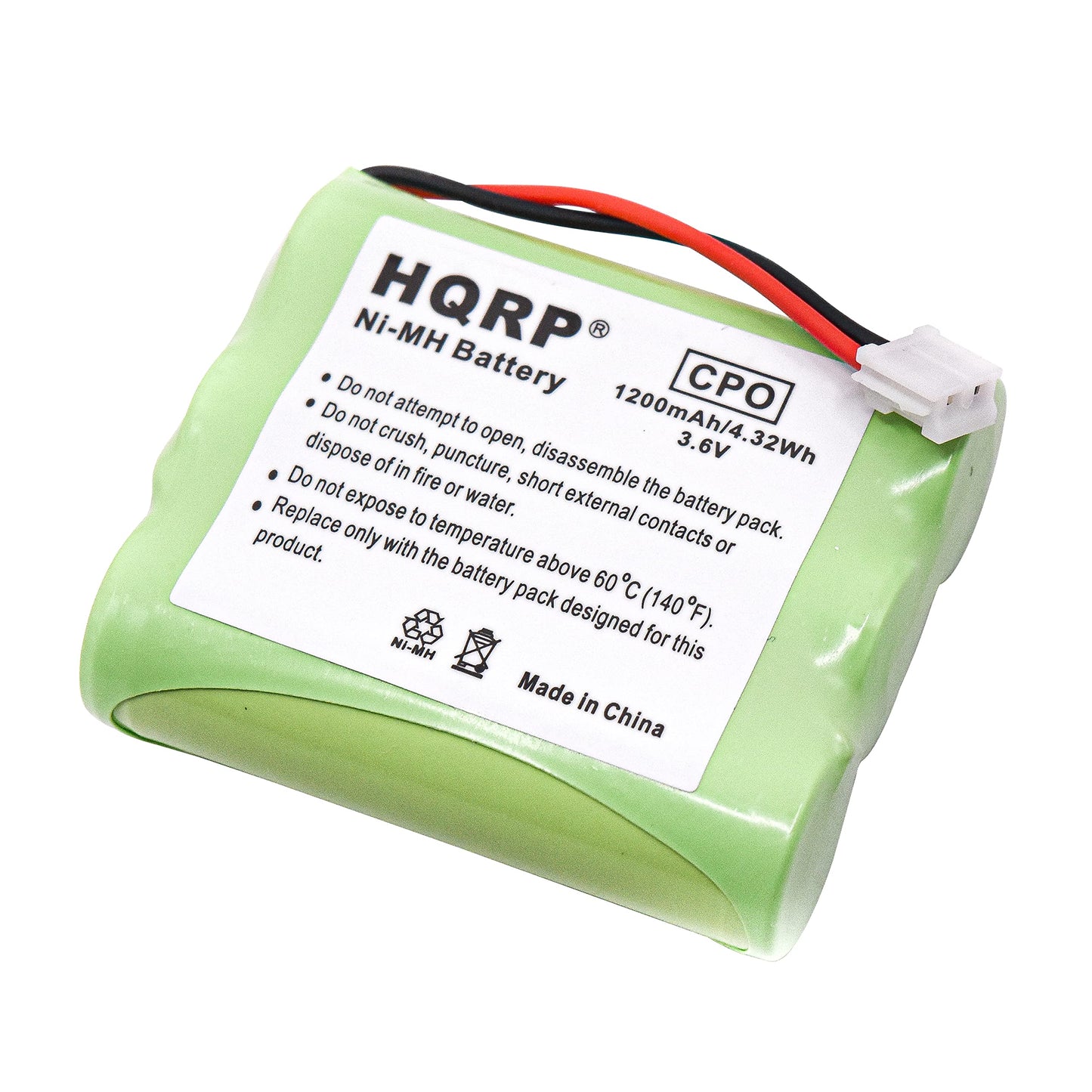 HQRP 2-Pack Phone Battery Compatible with Casio 1350/3201010 3201012 3201014 CP-1260 CP-1275 CP-1475 CP2070 CP2575 CP280 CP-720 CP-725 CP749 CP-750