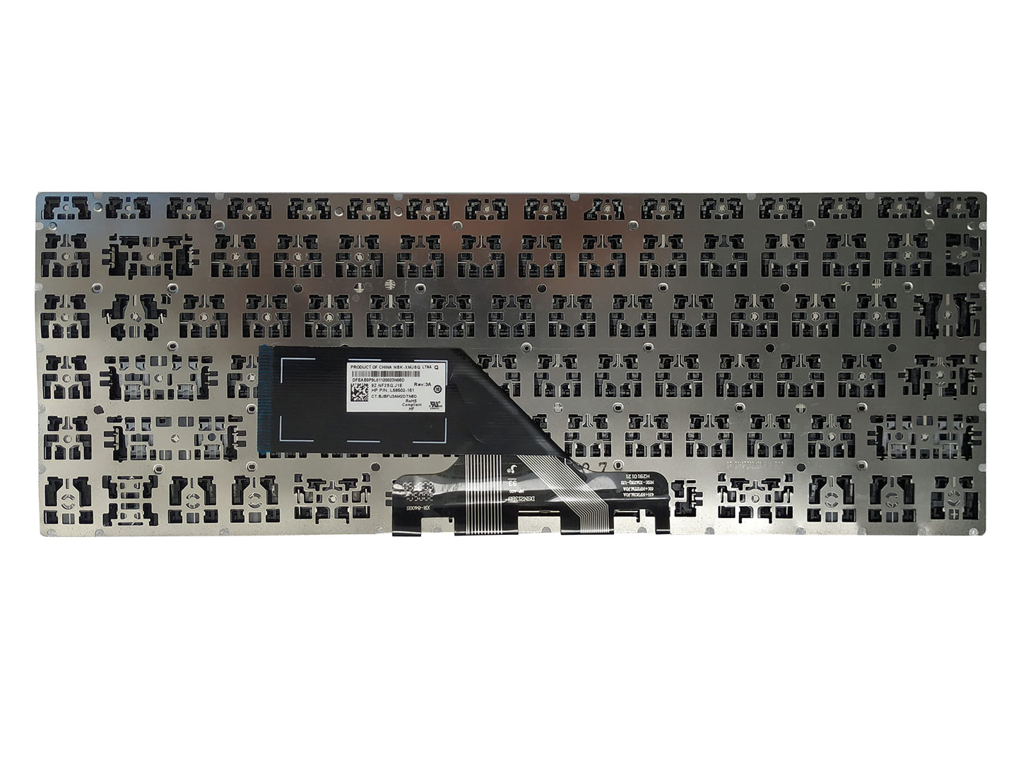 Laptop Replacement Keyboard Compatible for HP 14-CF 14-DK 14S-DK 14Z-DK 14S-CF 14S-CR L58502-161 9Z.NF2SQ.J1E Latin Layout Black No Backlit
