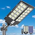 Deepn 8000W Solar Street Light, 480000 Lumens Dusk to Dawn LED Flood Lights Outdoor Motion Sensor, IP66 Waterproof Commercial Grade Solar Outdoor
