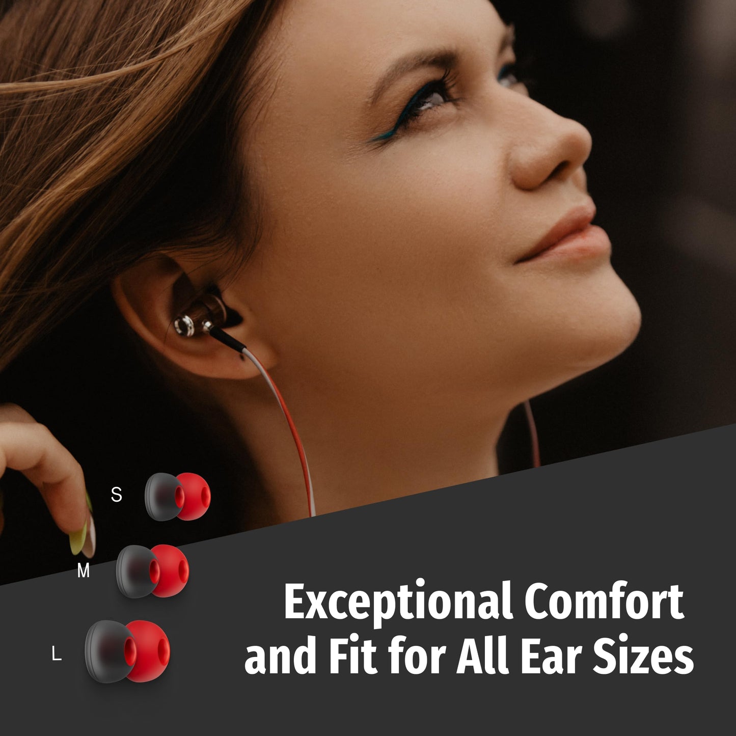 Symphonized Wired Earbuds 3.5mm Jack - Wooden Earphones with Mic & Volume Control, Plug In Ear Headphones Wire, Corded Ear Buds Wired Earbuds