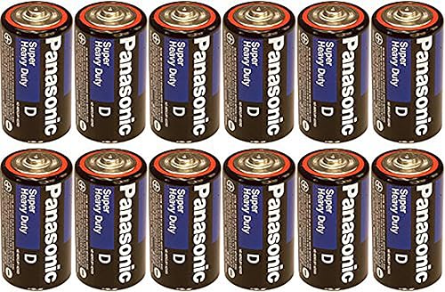 Panasonic Heavy Duty D Batteries X 12
