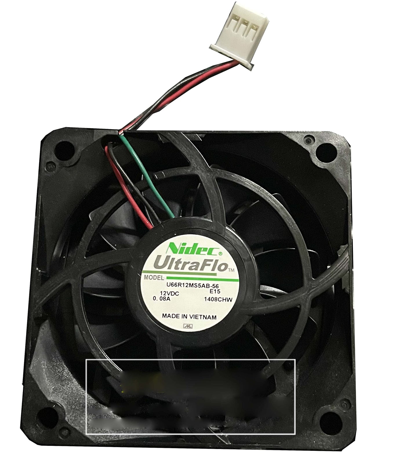 Zyvpee® 6cm U66R12MS5AB-56 E15 12V 60mm 0.08A 3Wire Projector Fan 60x60x15mm U66R12MS5AB-56E15