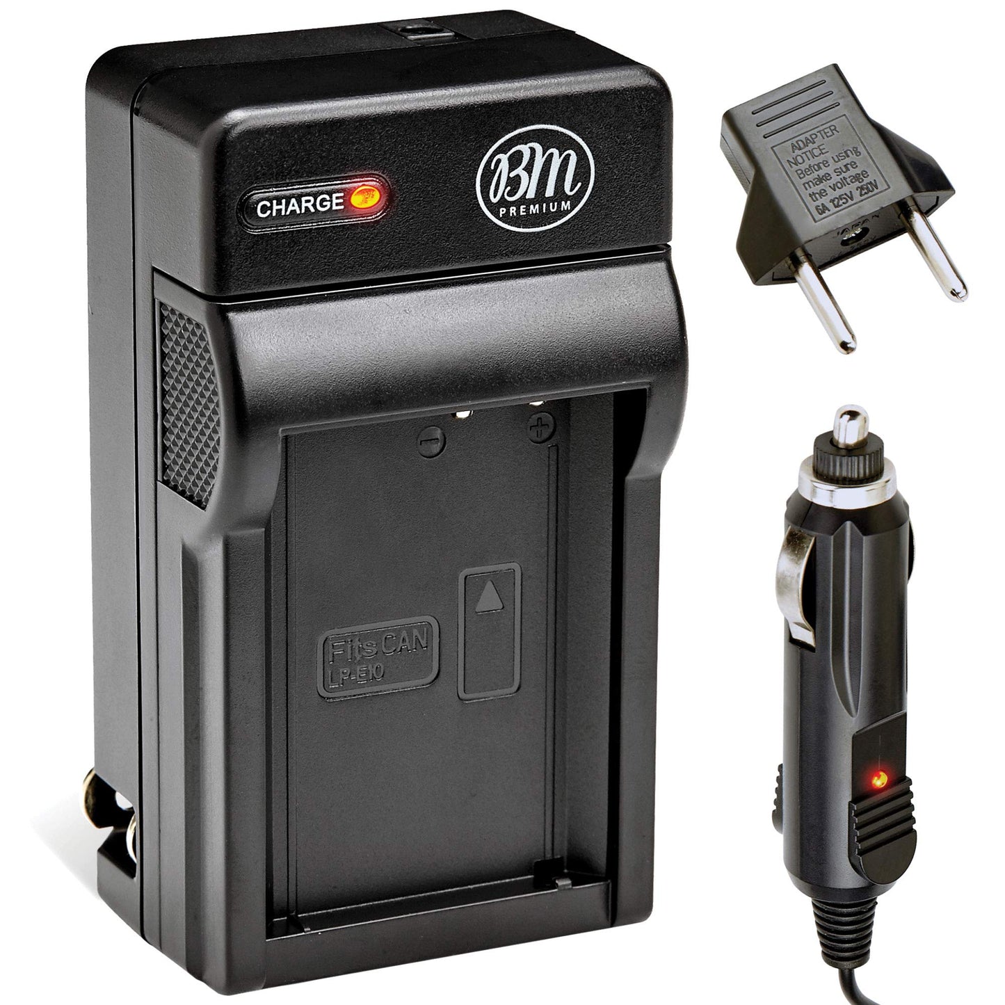 BM Premium LP-E10 Battery Charger for Canon EOS Rebel T3, T5, T6, T7, Kiss X50, Kiss X70, EOS 1100D, EOS 1200D, EOS 1300D, EOS 2000D Digital Camera