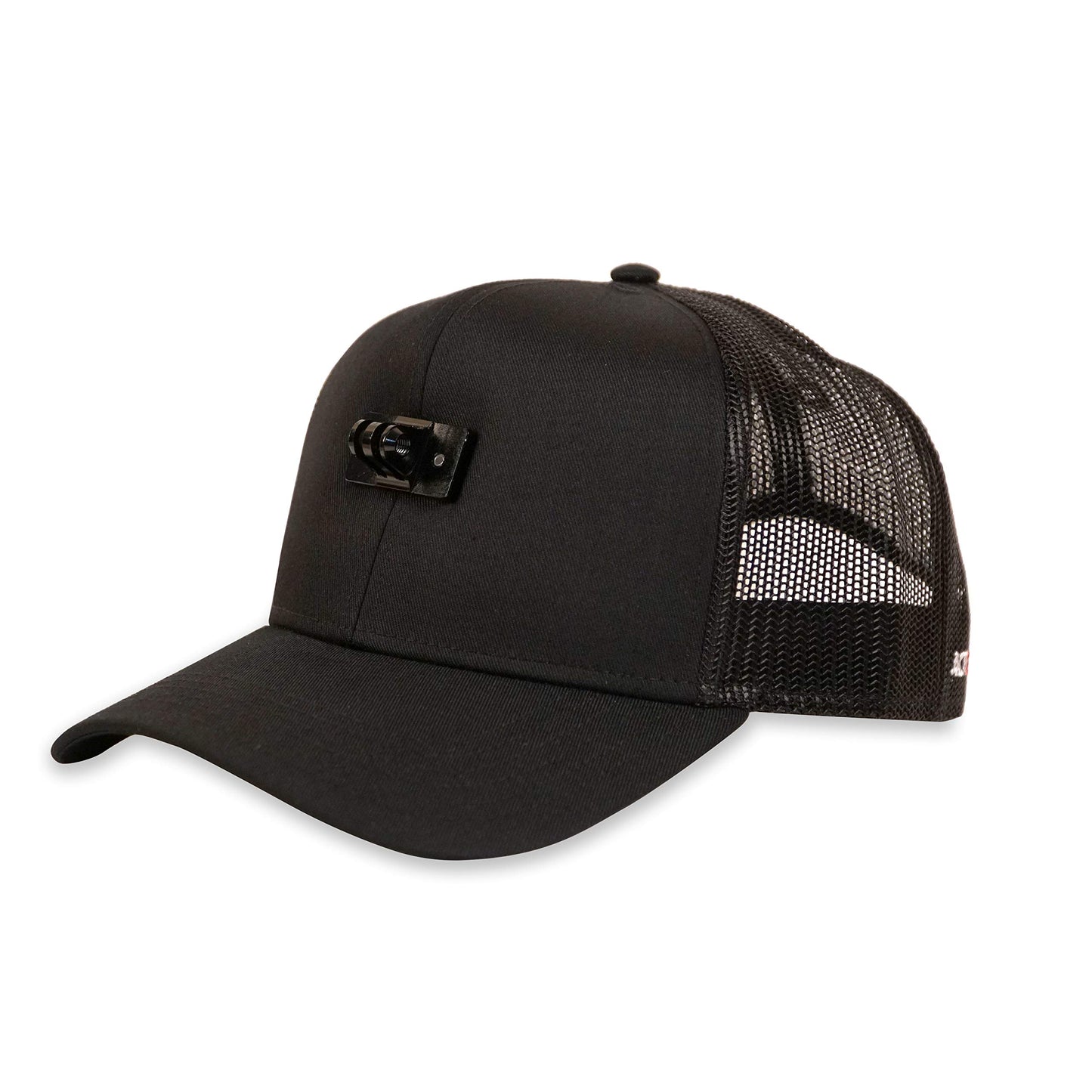 ActionHat® Black Curved Bill - Patented Floating Hat Mount Compatible for GoPro, DJI, Insta360 Action Cameras