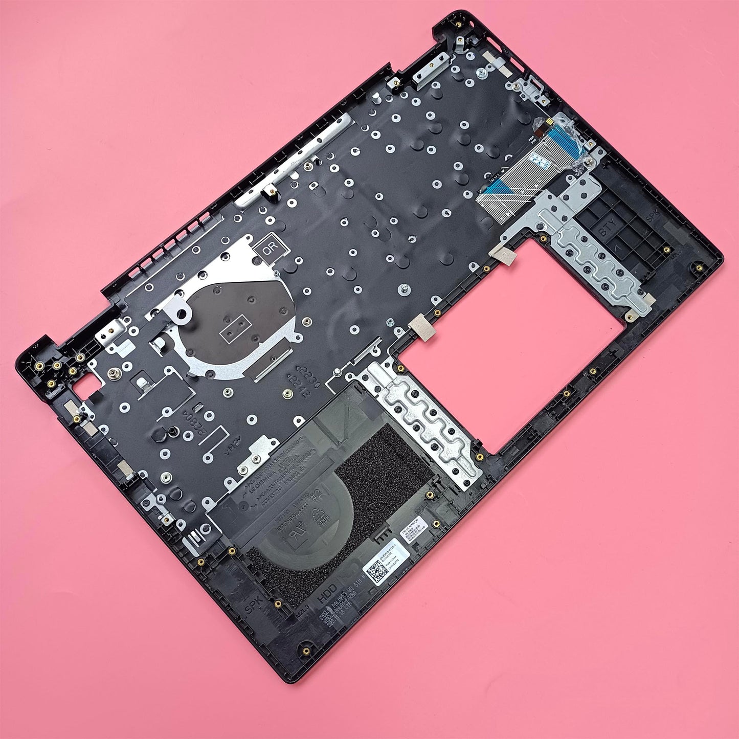 LTPRPTS Replacement Laptop Upper Case Palmrest Backlit Keyboard Assembly Part for DELL Latitude 3520 E3520 DJP76 DJP76 Black