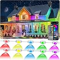 CETELUMA 300FT Permanent Outdoor RGB Lights, IP67 Waterproof Smart Eave Lighting, with App/Remote Control Eaves Light, DIY LED Scenes Modes for House