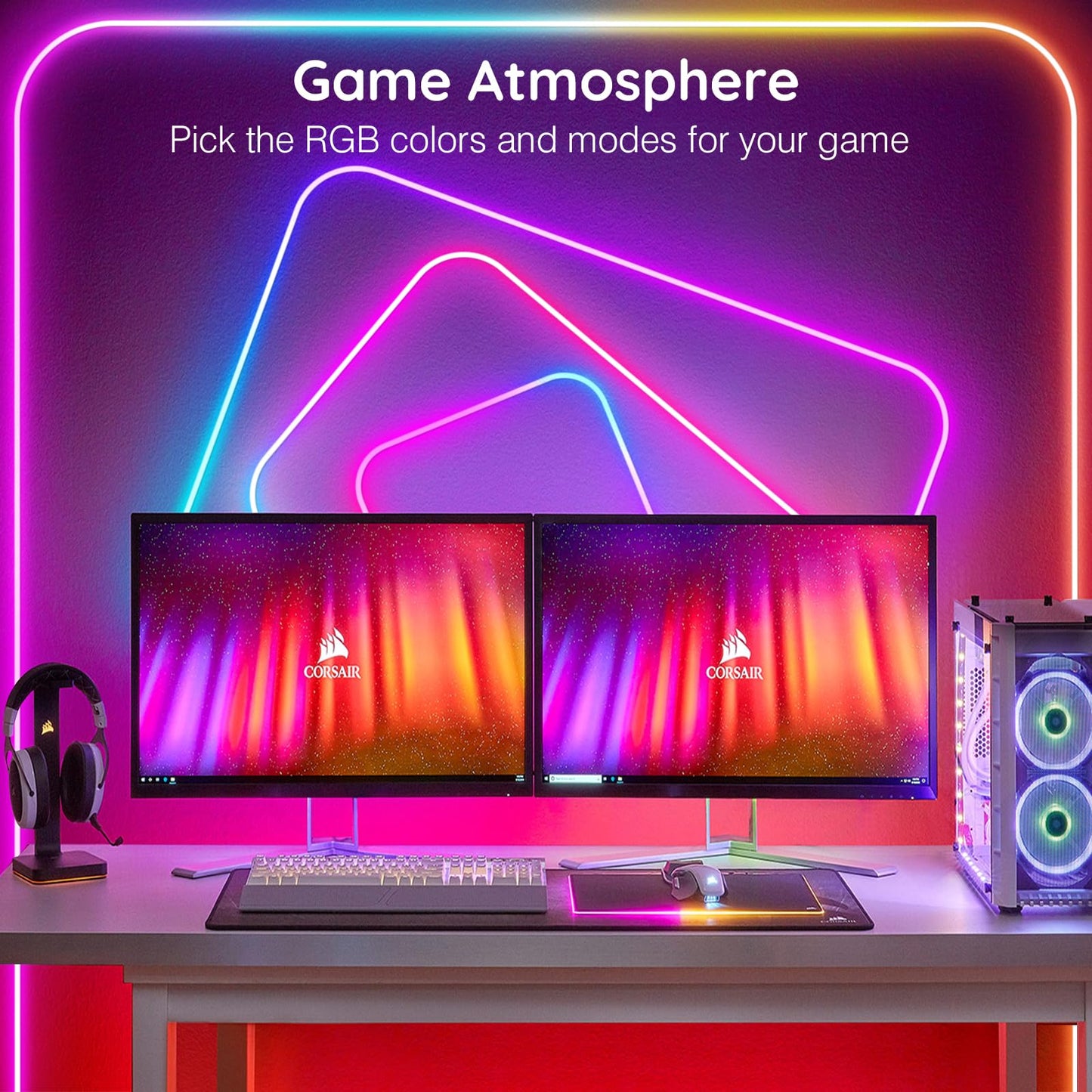 LETIANPAI 120Ft Neon Rope Lights,Flexible Led Rope Lights Control with App/Remote,Multiple Modes Music Sync Gaming RGB Led Neon Lights for Bedroom