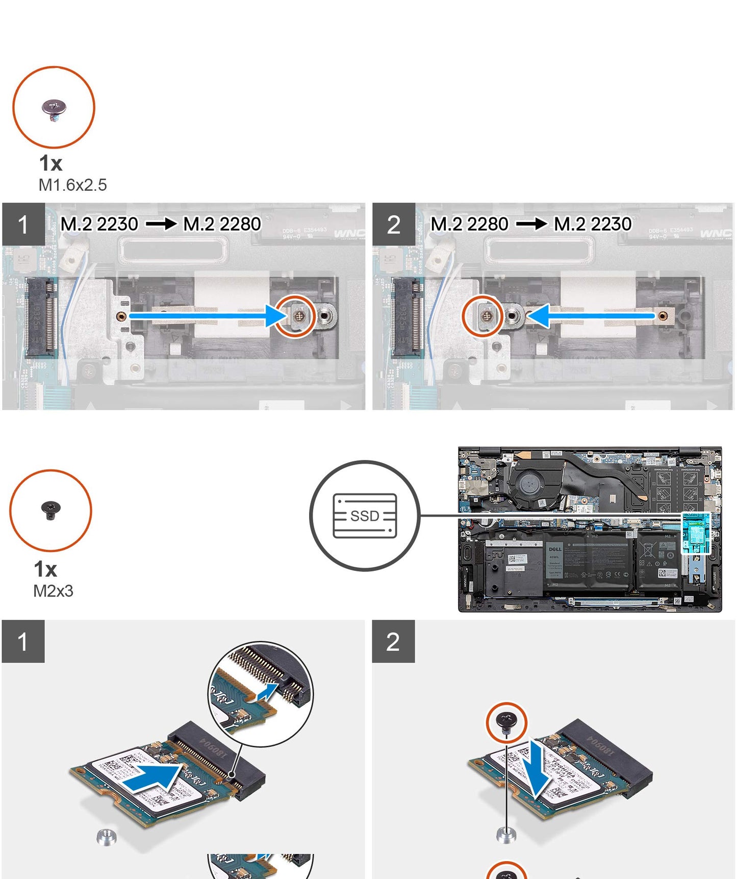 Deal4GO 2nd Slot 2 M.2 SSD Hard Drive Mounting Support Bracket KYMC9 for Dell Inspiron 14 5400 5401 5402 5406 5408 5409 5501 5502 5505 5509 7405 3590