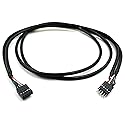 Duttek USB Header Extension Cable, USB Motherboard Cable, USB Header 10 Pin Male to Female Header Extender Extension Dupont Jumper Wires Cable
