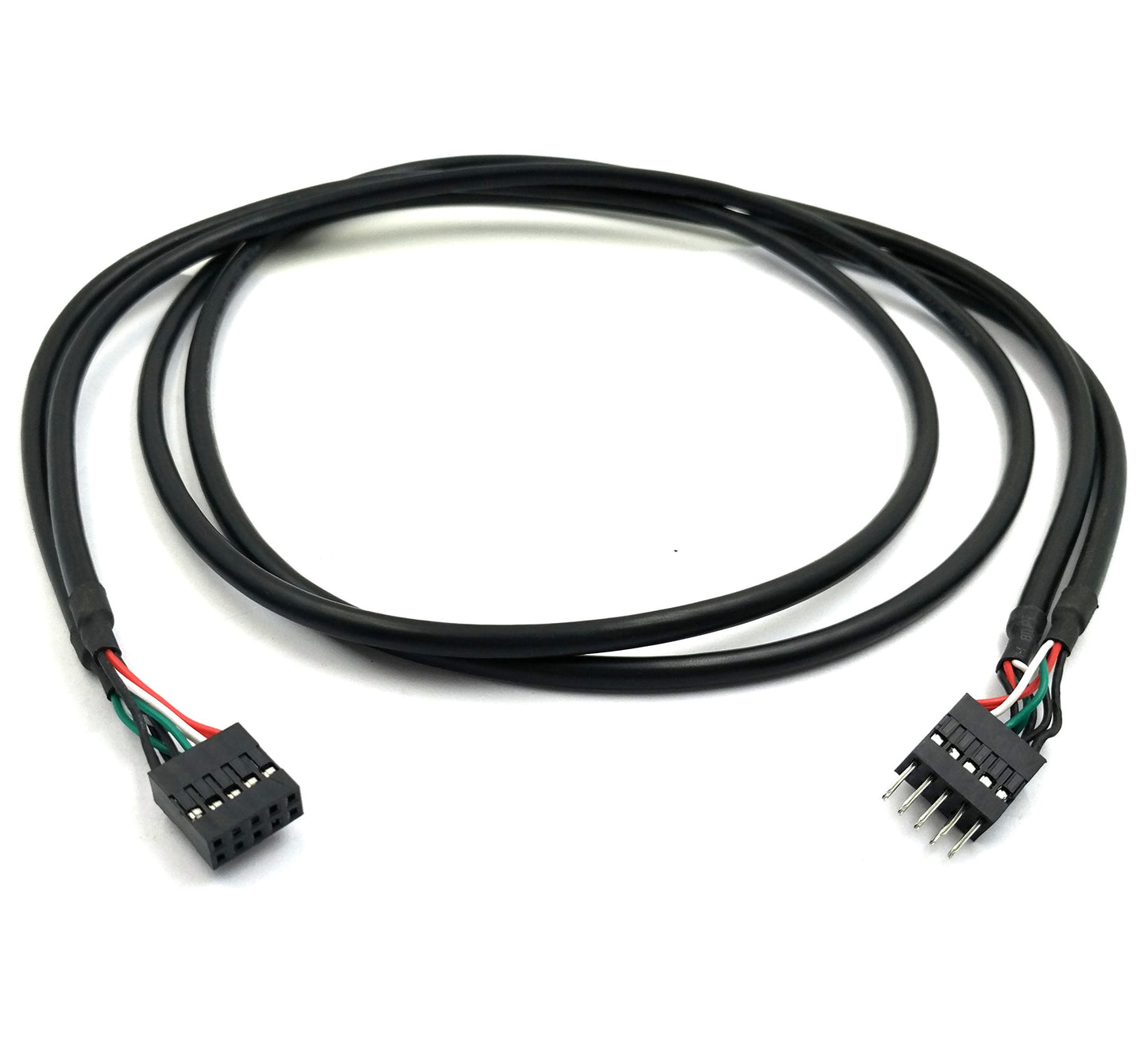Duttek USB Header Extension Cable, USB Motherboard Cable, USB Header 10 Pin Male to Female Header Extender Extension Dupont Jumper Wires Cable