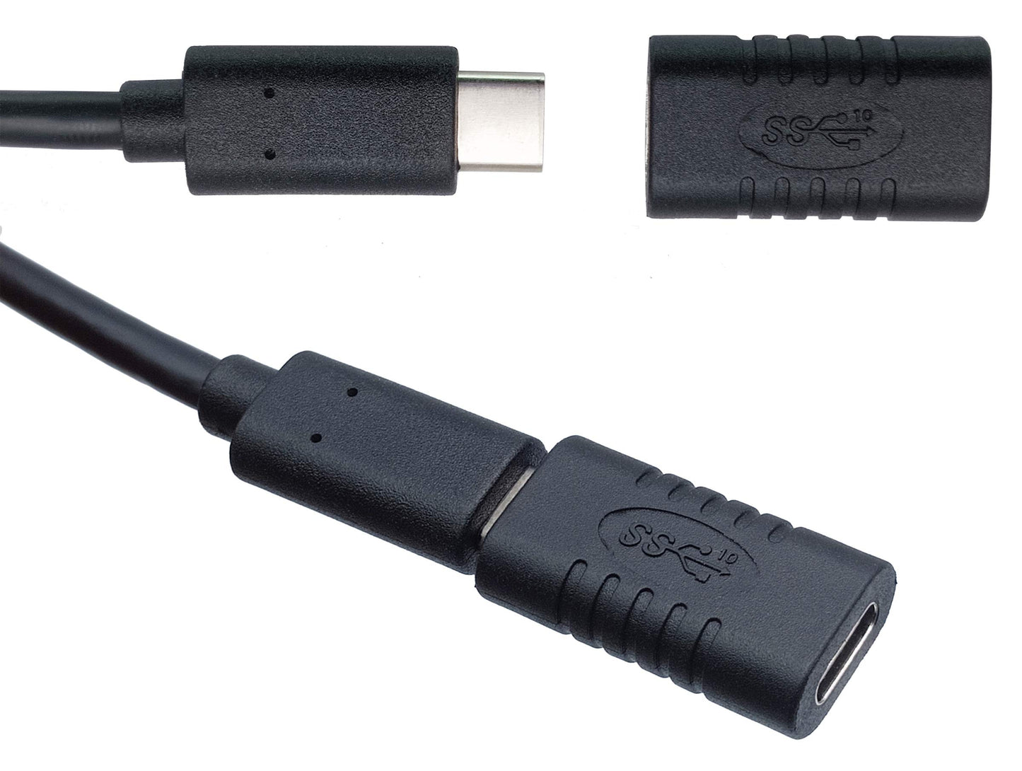 AAOTOKK Type C USB Adapter, Gen 2 (10Gbps) 3A USB-C 3.1 Type C USB Female to Female Extension Adapter Supports Charging, Data, Audio, Video Adapter…