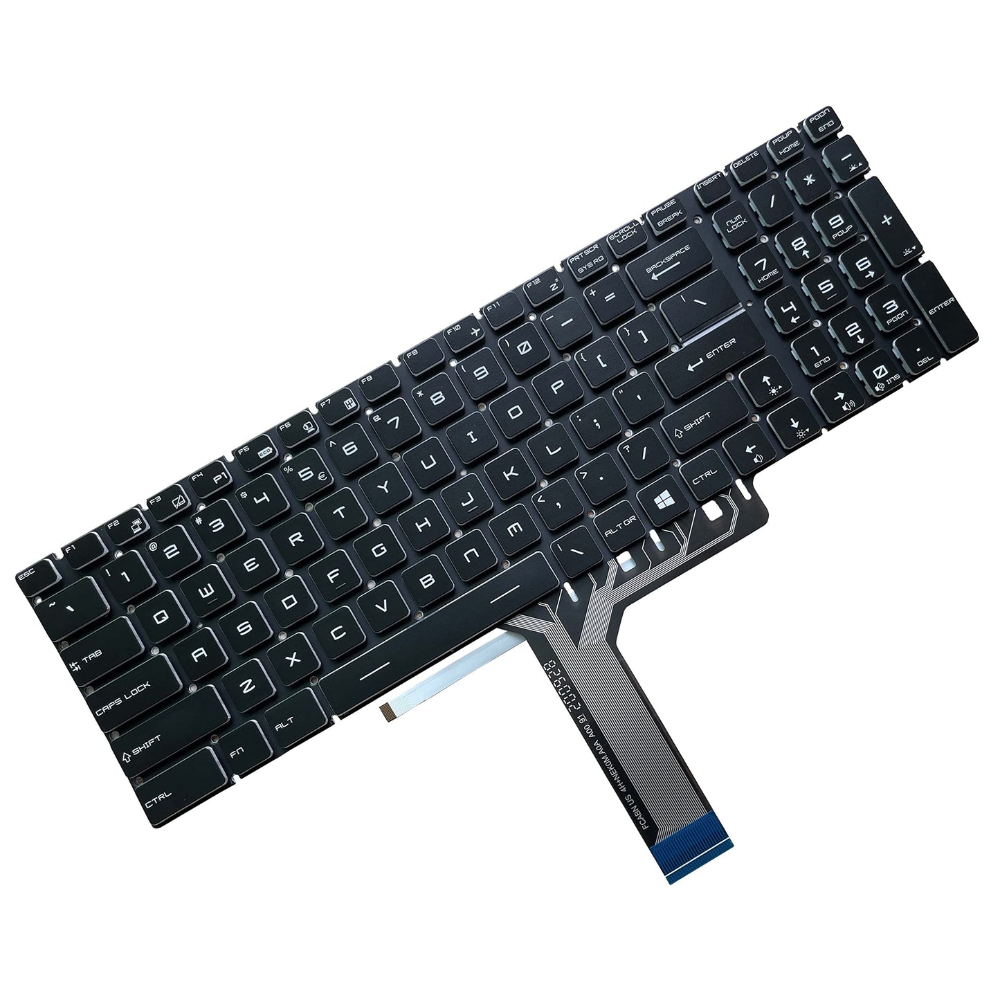 New Laptop Keyboard for MSI GE62 GS60 GS70 GS72 GE72 GT72 MS-1772 MS-16u6 Part Number V143422AK1 19000184 Black Frameless with Backlight US Layout
