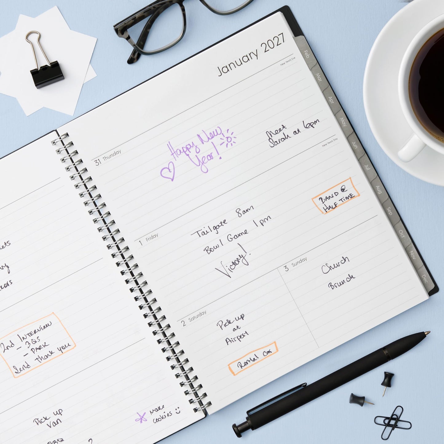 Blue Sky 2027 Weekly & Monthly Planner Calendar, 8.5"x11", Enterprise