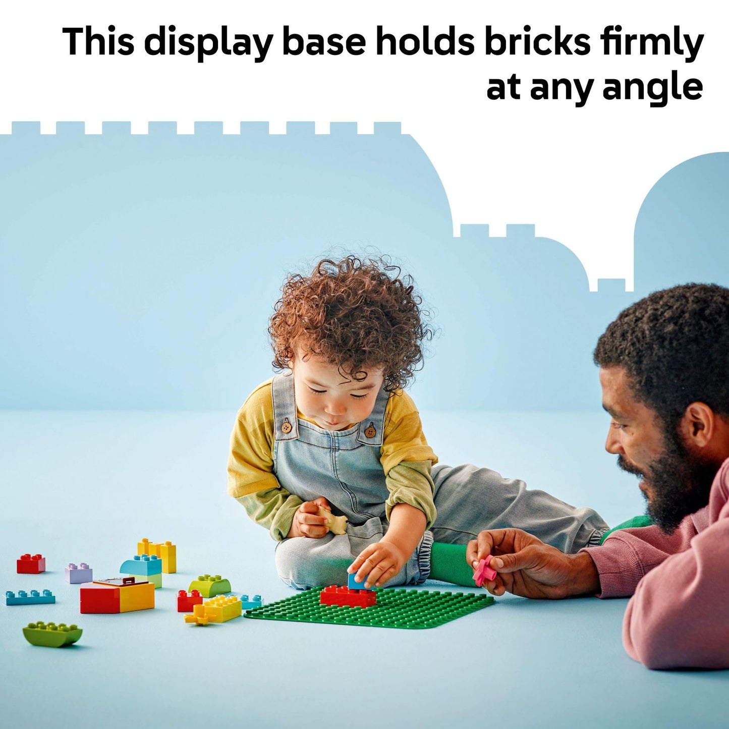 LEGO DUPLO Green Building Plate 16x16 Studs – Educational Building Base for Toddlers Ages 1.5+, Preschool Learning Toy 10460
