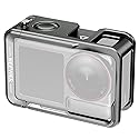 NEEWER Cage for Action 5 Pro, Protective Metal Video Rig with Cold Shoe, 1/4" Thread, Shutter Button