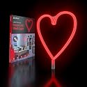 Atomi Smart Neon LED Light I Decorative Wall Art for Bedrooms, Bars & DIY Designs I USB Powered, 10 ft Cord - Red Heart