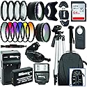 Ultimaxx 67MM Accessory Kit for Canon EOS Rebel T7i, T6i, T6s, SL2, SL3, 77D, 750D, 760D, 800D, 200D, 8000D, KISS X8i, and More; Includes: LP-E17