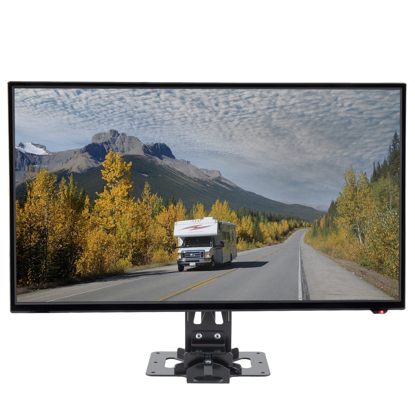 RecPro RV Rotating Countertop Mount TV Bracket | 360 Degree Rotation Swivel Universal TV Stand | VESA Mounting