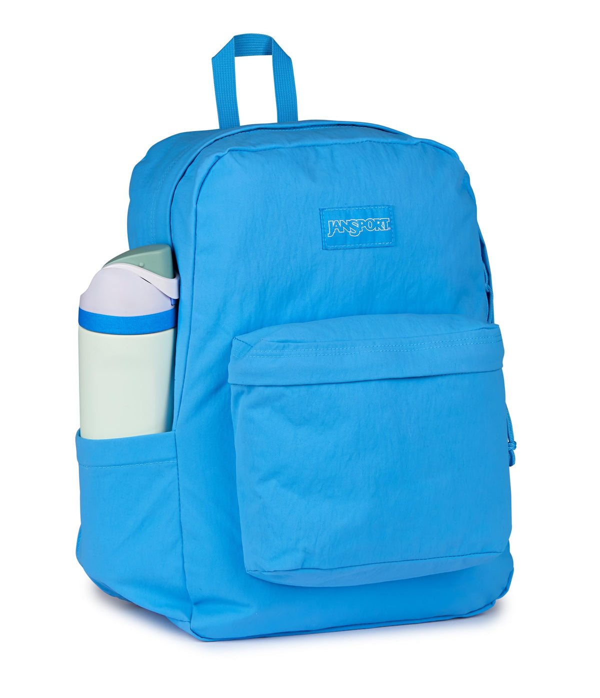 JanSport Superbreak Plus FX Backpack - Work, Travel, or Laptop Bag with Water Bottle Pocket - Azul Blue