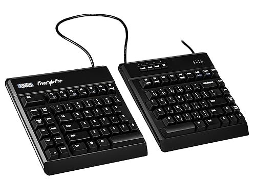 KINESIS USB-A Freestyle Pro Quiet Ergonomic Split Mechanical Keyboard (Cherry MX Silent Red Switches)
