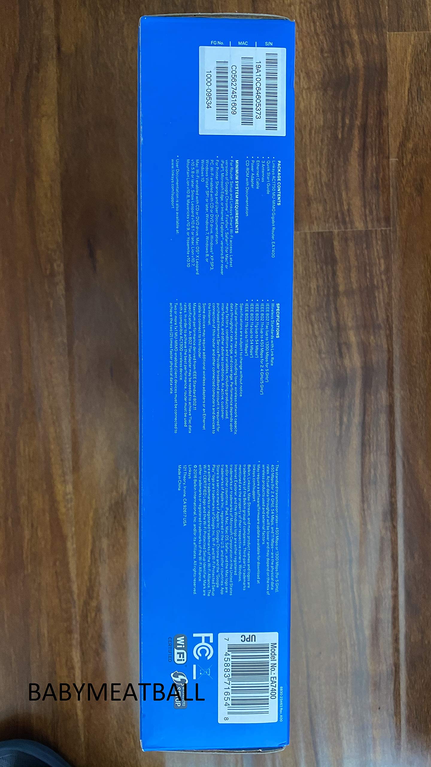 Linksys MAX-STREAM AC1750 Next Gen AC MU-MIMO Smart Wi-Fi Router (EA7400)