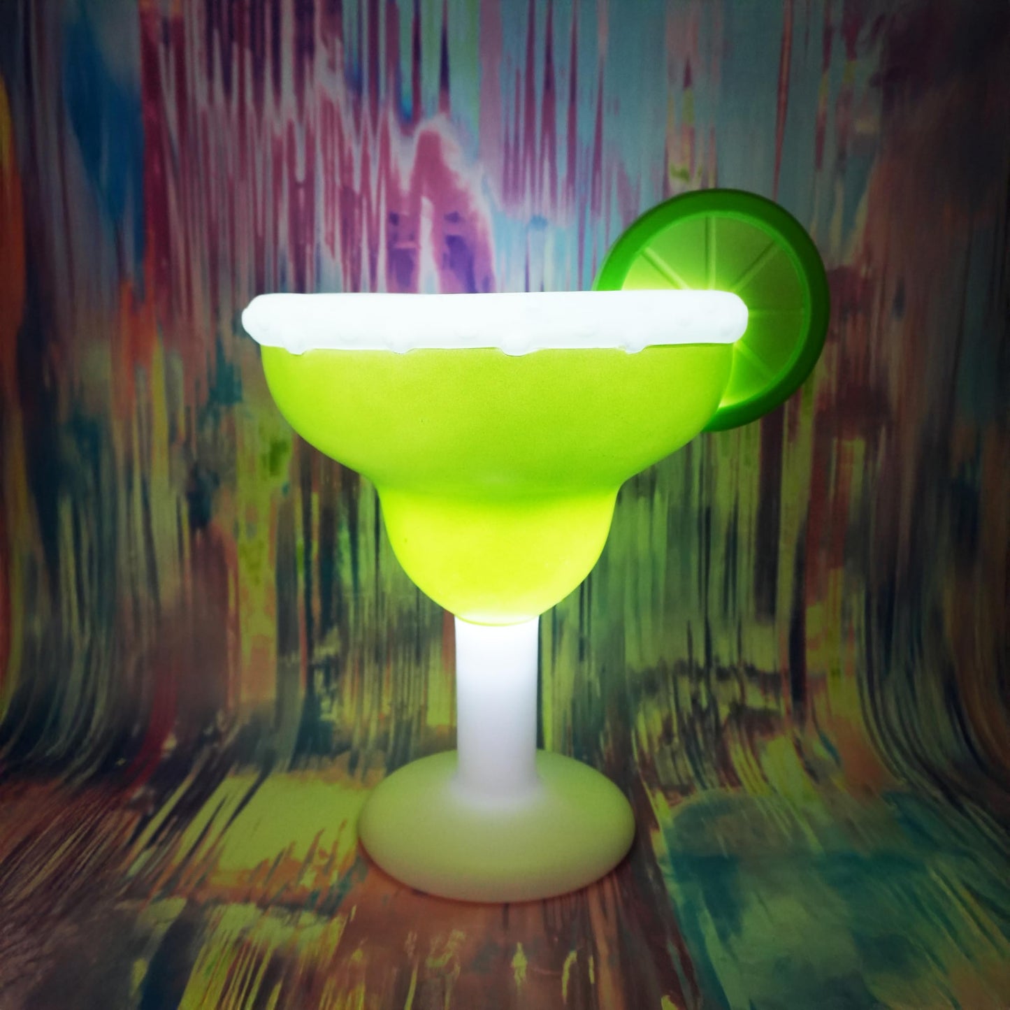 Goofballs 14.5-Inch Lighted Margarita Novelty Blow Mold Light - Retro Decor with Fun LED Lights for Indoor Use - Quirky Lamp for Kitchen or Party