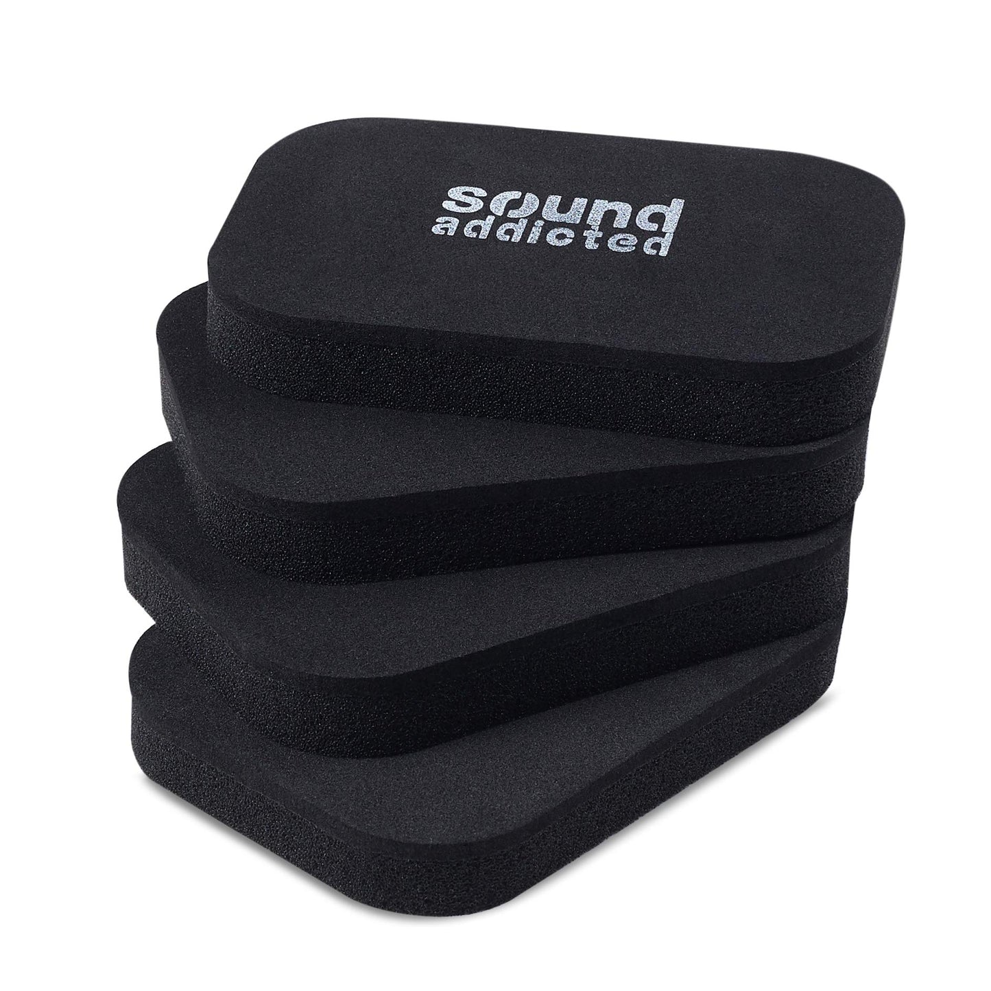 Sound Addicted Isolation Pads for Soundbar - Anti Vibrations Foam Pads Feet (4Pack) 3.5'' x 2.5'' x 0.65'' Suitable for Most Soundbars - BarPads