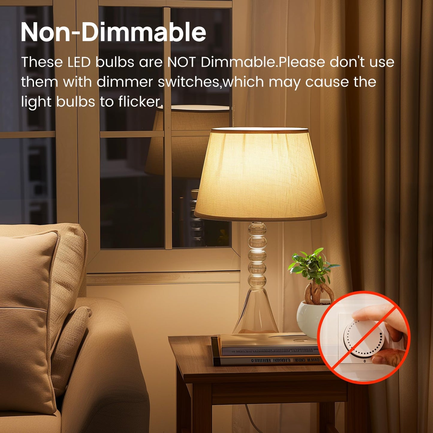 Consciot A19 LED Light Bulb, 60W Equivalent, 8.5W 3000K, 5-Pack