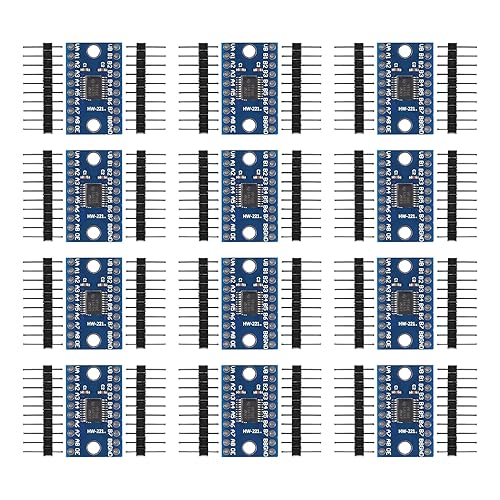 Diitao 12PCS TXS0108E High Speed Full Logic Level Converter,8-Bit 8 Channel Logic Level Converter Shifter 3.3V 5V Bi-Directional Converter Module