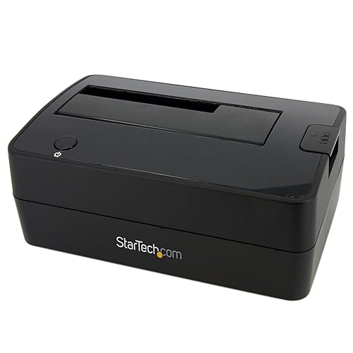 StarTech.com Single Bay USB 3.0 to SATA Hard Drive Docking Station, USB 3.0 (5 Gbps) Hard Drive Dock, External 2.5/3.5" SATA I/II/III HDD/SSD Docking