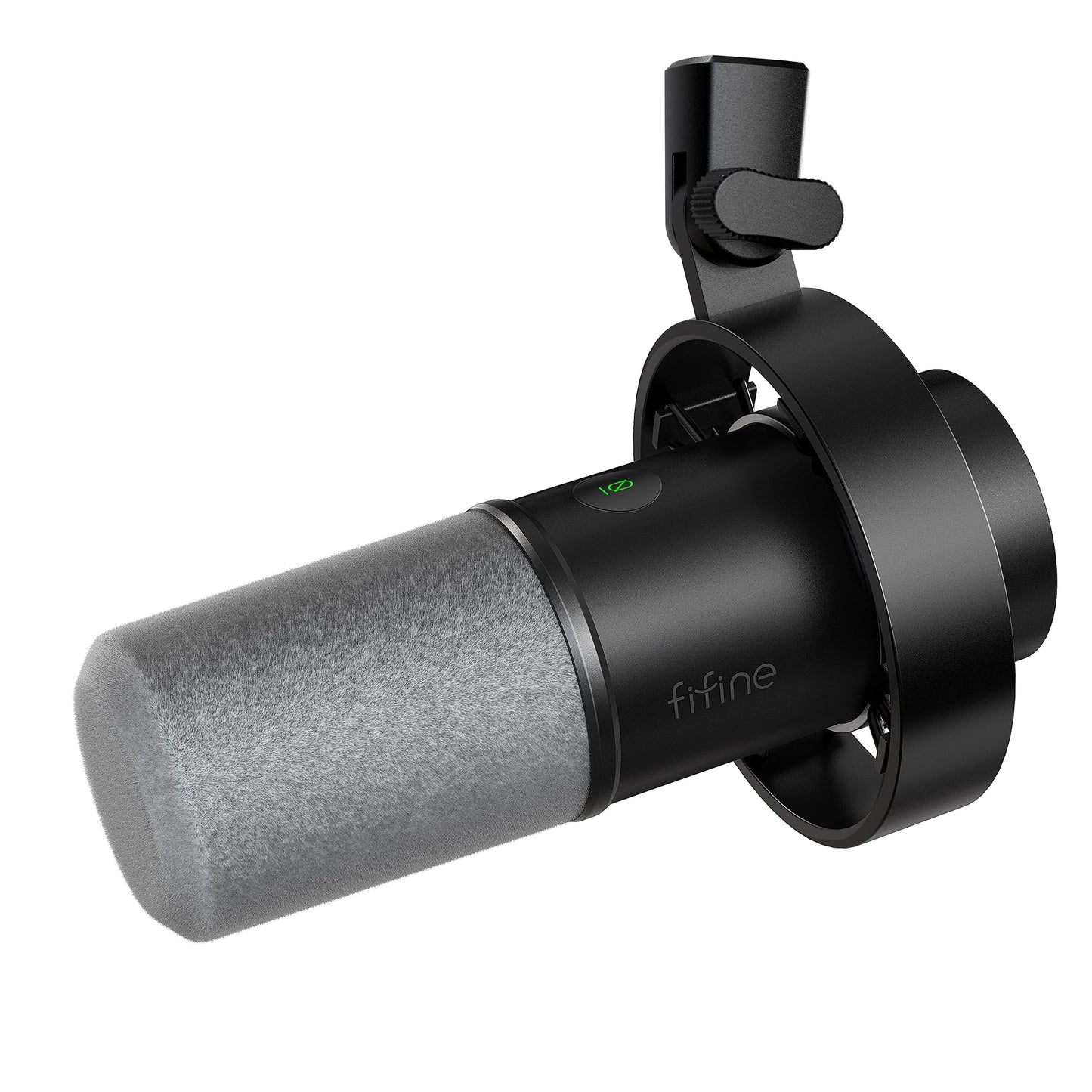 FIFINE Dynamic Microphone, XLR/USB Podcast Recording PC Microphone for Vocal Voice-Over Streaming, Studio Metal Mic with Mute, Headphone Jack