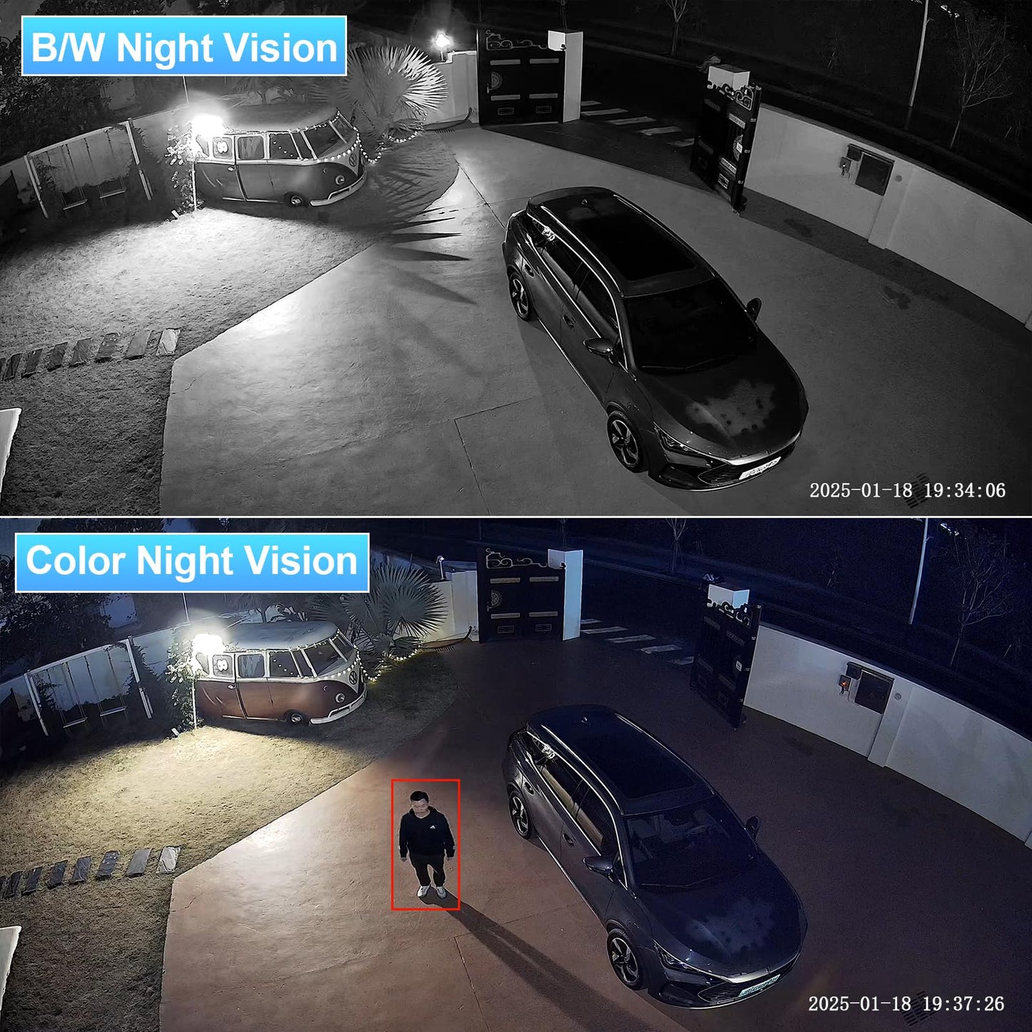 INNOSECU 6MP PTZ POE Camera, Auto Human Tracking Dome Camera, Pan 360?, Tilt-15? ~ 90?, 20X Optical Zoom Lens, Smart Dual Light Color Night Vision