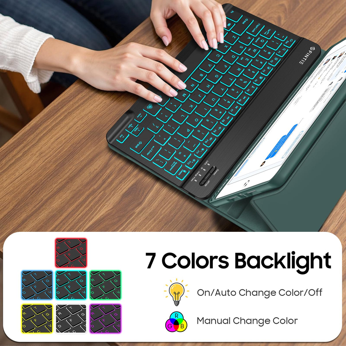 FINTIE Backlit Keyboard Case for iPad 9th / 8th / 7th Generation 10.2 Inch
