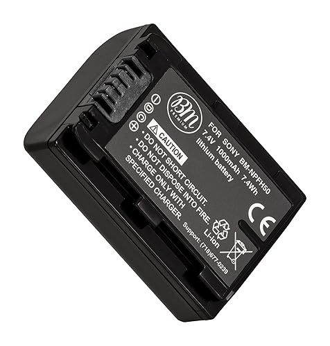 BM Premium NPFH50 Replacement for Sony NP-FH30 NP-FH40 NP-FH50 NP-FH70 NP-FH100 and Sony Cyber-Shot DSC-HX1 HX100V DSC-HX200 HX200V, Sony Alpha