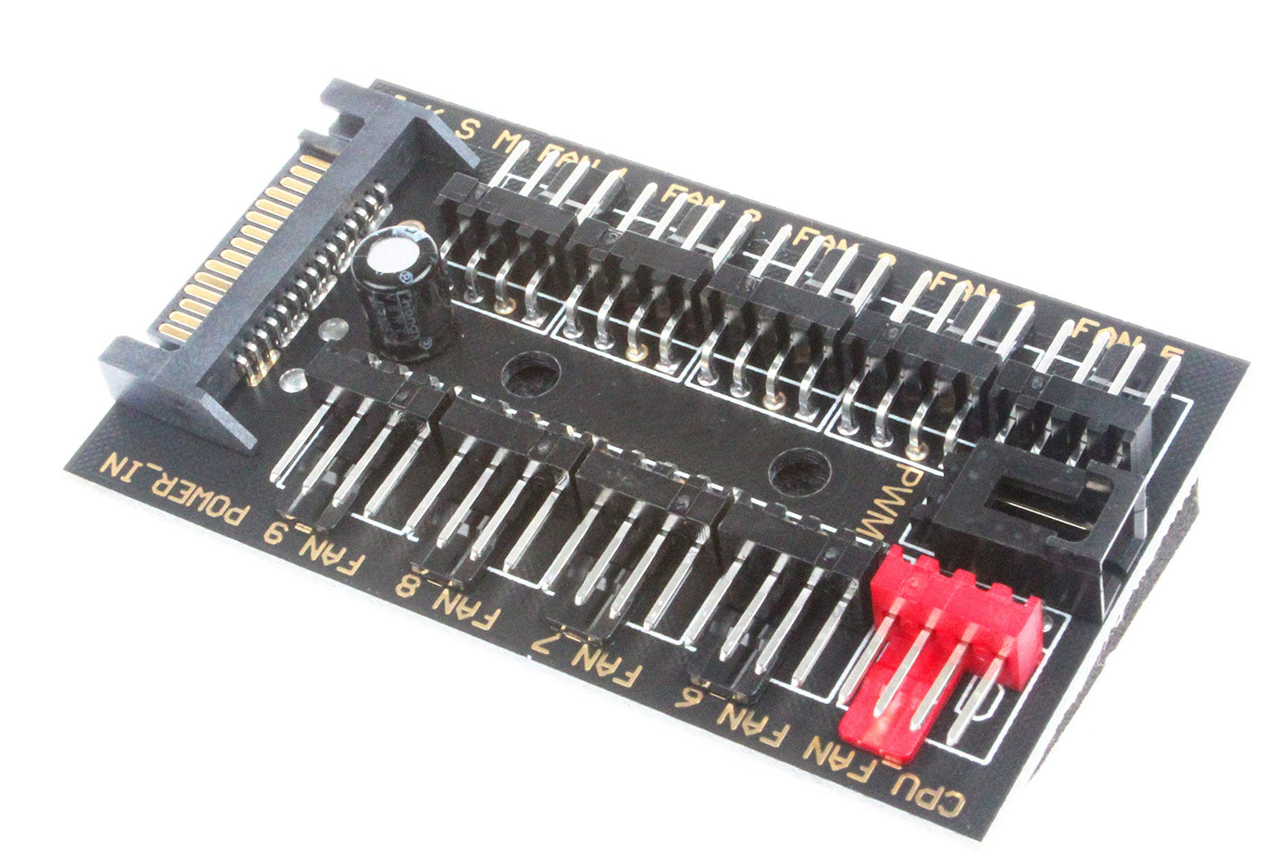 NOYITO 10-Channel PC Fan HUB PWM SATA Port Suitable for Motherboard 3Pin 4Pin Fan