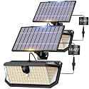 SyouHome Solar Motion Lights Outdoor, 388 LED 4000 LM Solar Flood Lights