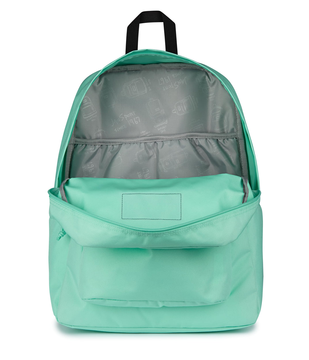 JanSport SuperBreak Plus Backpack - 15 Inch Laptop Sleeve, Magic Mint