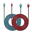 Micro USB Cable 10ft with 3A Fast Charging, 2Pack Ultra Durable 10ft Nylon Braided Charger Cords for Galaxy S7/S6/J8/J7 Note
