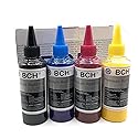 BCH Premium DTF Ink - 400ml Black, Cyan, Magenta, Yellow - Direct to Film Heat Transfer Ink for DTF Printing Machines