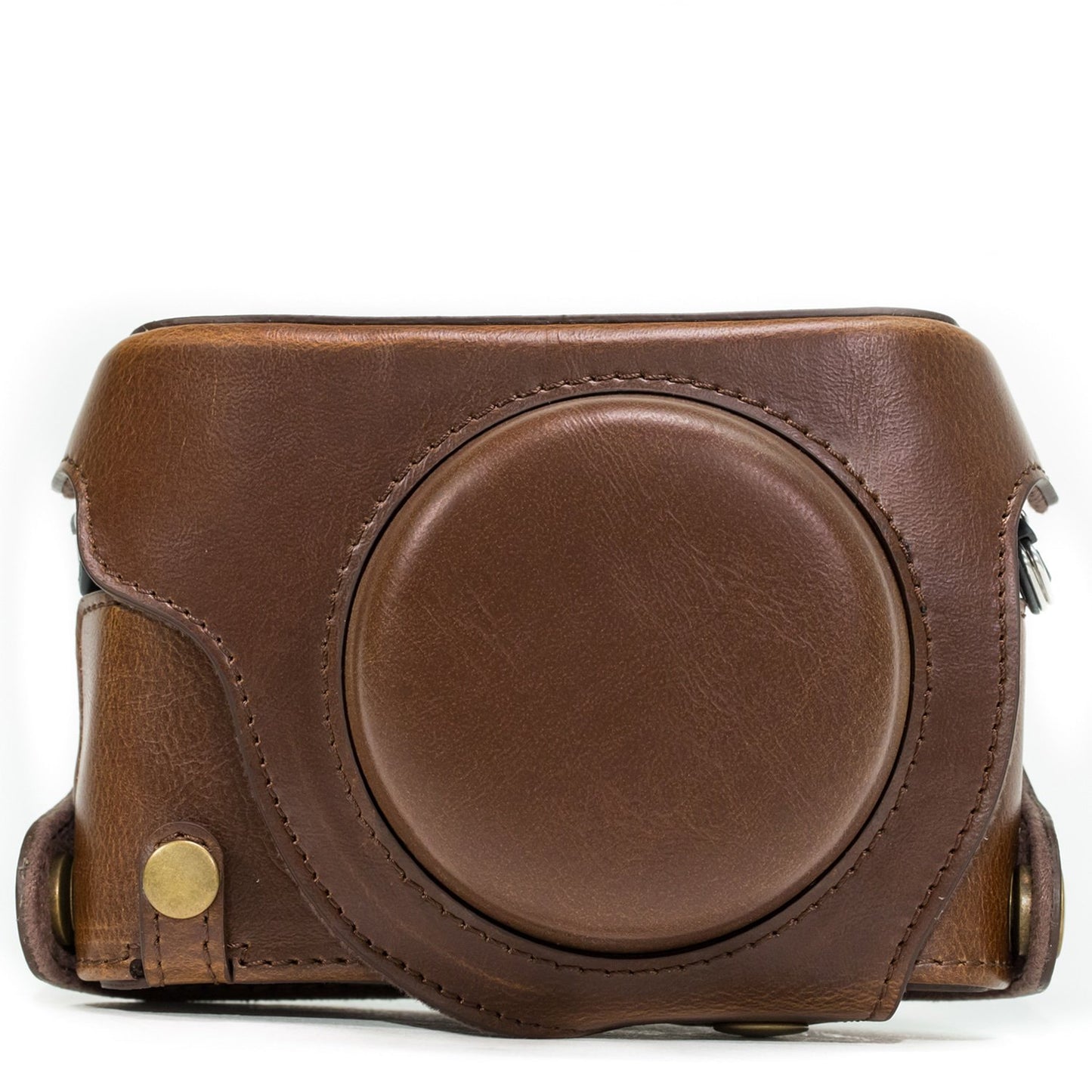 MegaGear "Ever Ready" Protective Leather Camera Case, Bag for Panasonic LUMIX LX100, DMC-LX100 Camera (Dark Brown)