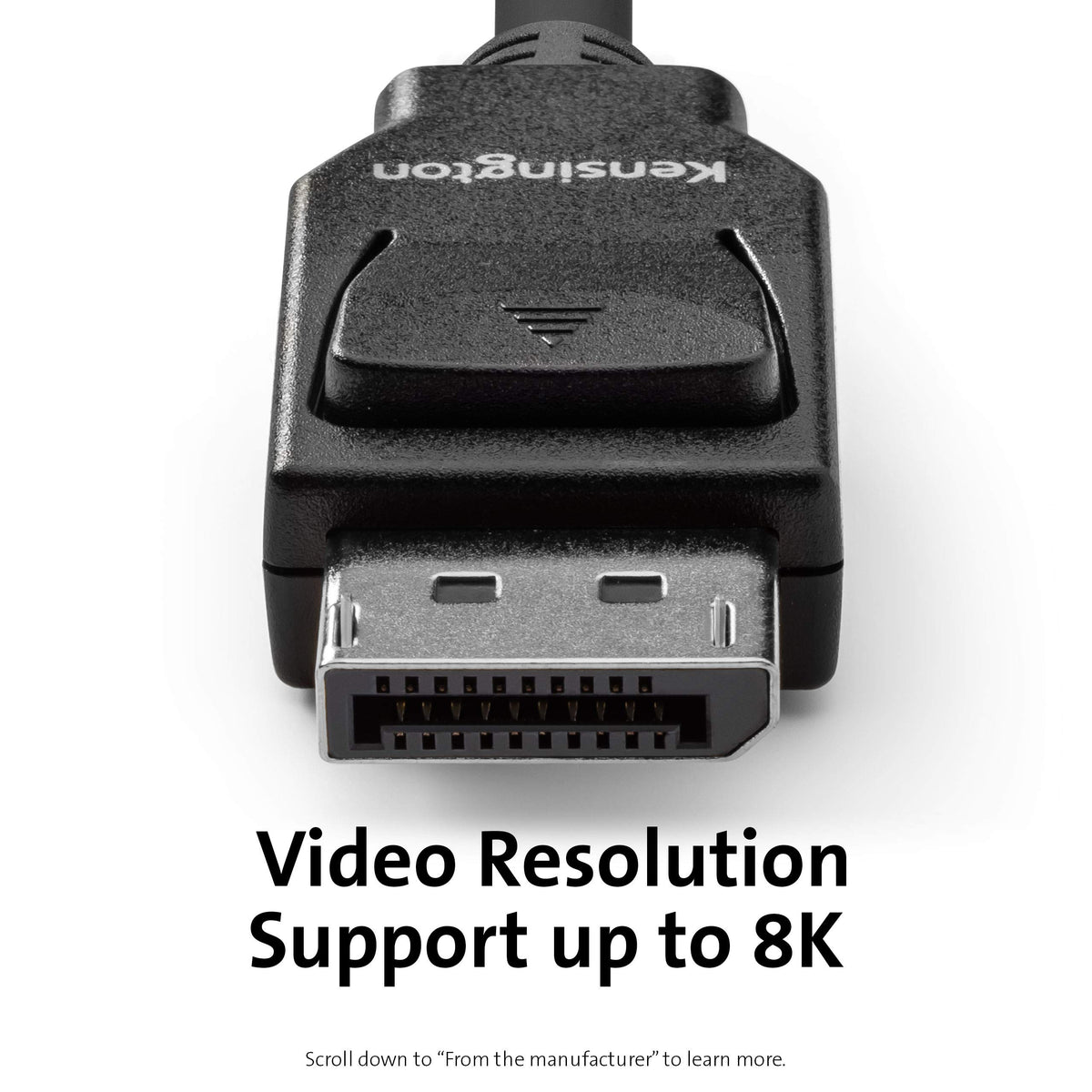 Kensington DisplayPort 1.4 to DisplayPort 1.4 Cable, 6ft (K33021WW)