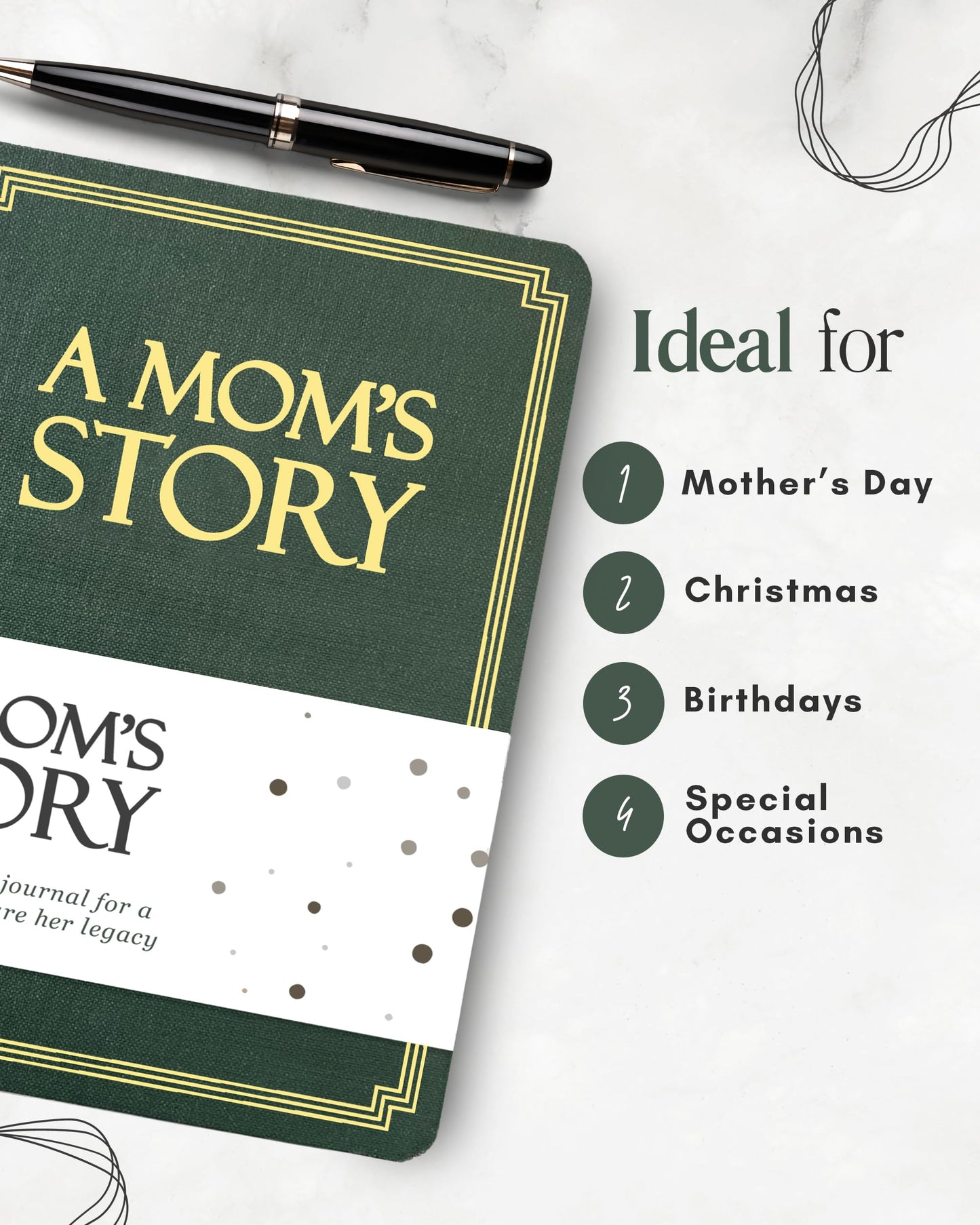 Mom's Life Story Journal (Hardcover): A Meaningful Keepsake for Mom to Share Her Journey and Memories, Book Includes 250+ Prompt Questions