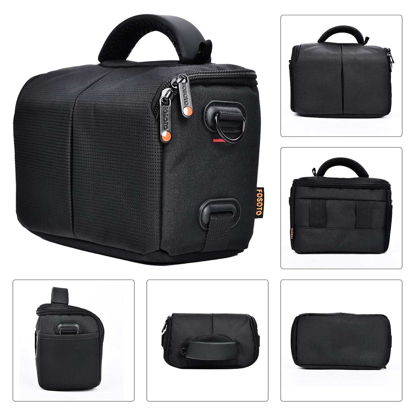 FOSOTO Waterproof Anti-shock Camera Case Bag Compatible for Canon Powershot SX540 SX530 SX60 SX420 HS M5,Nikon Coolpix L340 B500 B700 L330 L840