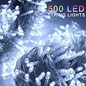 ZOIC 500 LED Christmas Wedding Party Fairy String Light Lamp 100 Meters (328 feet) 8 Modes 29V Memory Function White