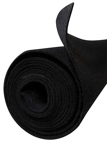Polymat Audio 3ft * 48" Wide Black Sub Woofer Speaker Box Enclosure Carpet and Trunk Latex Backed Liner 36"x48"