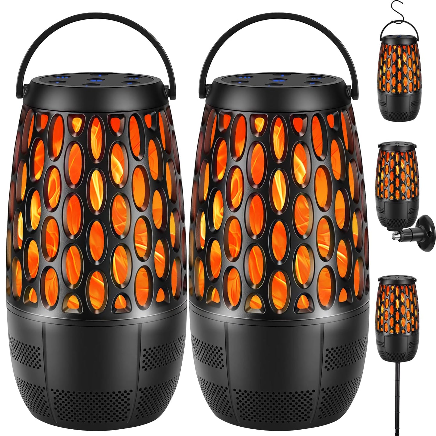 Shoneep Upgraded Outdoor Bluetooth Speakers, 10 Watt Bluetooth 5.3 Speaker, Auto-Pairing Multi-Sync up to 100 Speakers, IPX6 Waterproof Outdoor